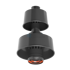 Оголовок с ветрозащитой D60/100 черный